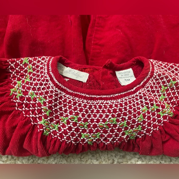 Carriage Boutique Smocked Christmas Dress 6mo - Picture 4 of 4
